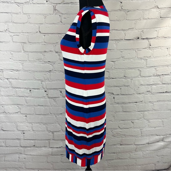 TRINA TURK SHEATH NAUTICAL MULTI-COLORED STRIPED DRESS SIZE (S) - Picture 5 of 10